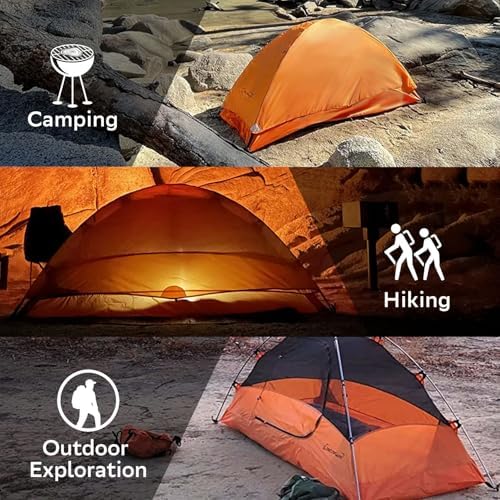 Clostnature 1/2/3/4 Person Lightweight Backpacking Tent, Easy Setup Tent