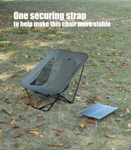 iClimb Low Ultralight Compact Folding Chair (Black Mesh)