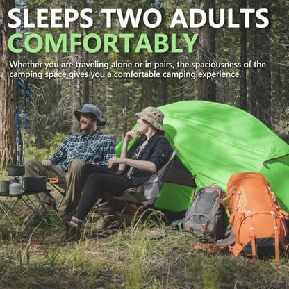 BISINNA Backpacking 2 Person Tent Lightweight 3 Season Camping Tent