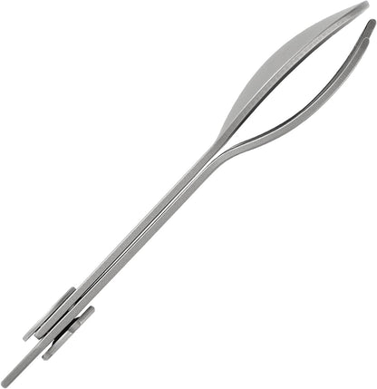 CMB Made Knives Titanium 2 in 1 Folding Fork and Spoon Combo Lightweight Camping Utensil, Spork for Backpacking, Hiking, Outdoor Survival Cutlery EDC Tool CMB-E01