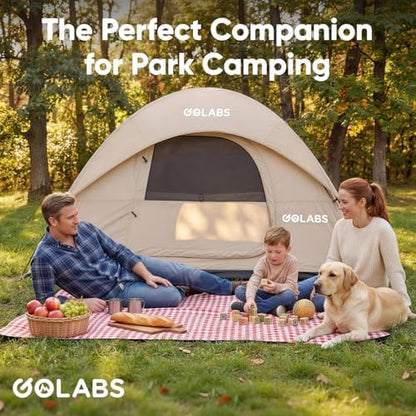 Golabs CT1 2 Person Camping Tent, Easy Set Up in 3 Min, Mesh Top & Door