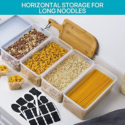 Vtopmart Pasta Storage Containers, 4 Pack, 3.2L Airtight Canisters