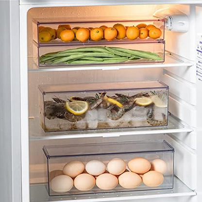 Large Transparent Flatware Tray Kitchen Drawer Organizer With Lid and Drainer - Plastic Kitchen Cutlery Tray and Utensil Storage Container with Cover - Dust-proof Dinnerware Holder