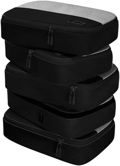 Medium Packing Cubes for Suitcases - 5 Pcs set of Packing Cubes for Travel Carry on Suitcase Organizer Bags - Travel Cubes Organizer Bags for Luggage