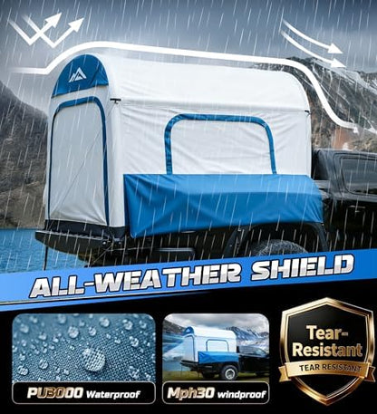WildFinder Inflatable Truck Bed Tent 5.5ft-8ft, Pickup Truck Tent with Pump