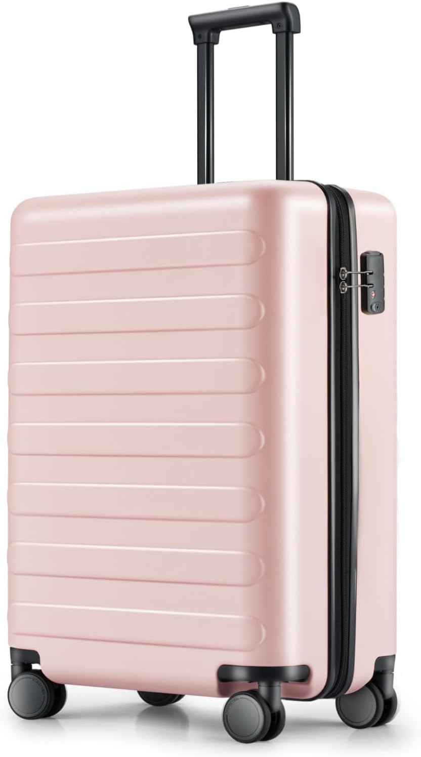 Carry on Luggage 22 X 14 X 9 Airline Approved, 20 Inch Luggage for 3-5 Days Travel, Double Spinner Wheels, 100% Hardshell PC, TSA Lock (04-Pink (Basic), Carry-On 20-Inch)