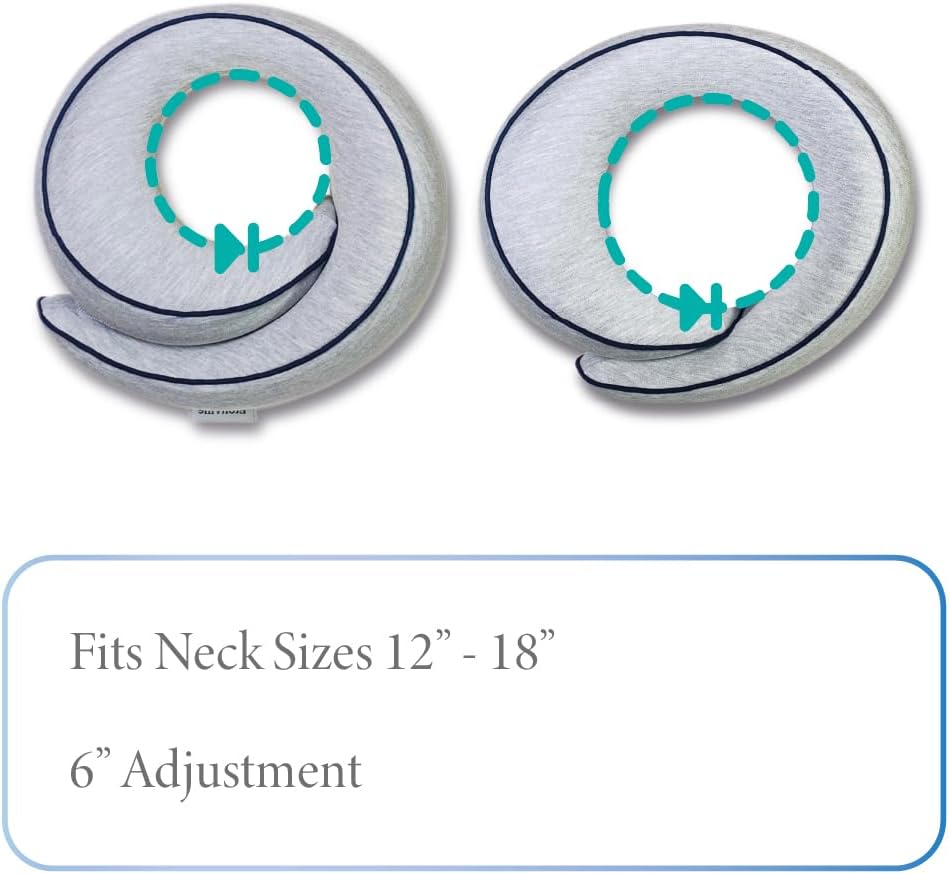 Memory Foam Travel Pillow | Provides Real Support for Head, Neck and Chin | Best Firm Airplane Pillow for Long Flights