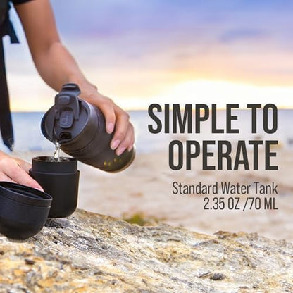 Wacaco Minipresso GR, Portable Espresso Machine, Compatible Ground Coffee, Hand Coffee Maker, Travel Gadgets, Manually Operated, Perfect for Camping, Hiking