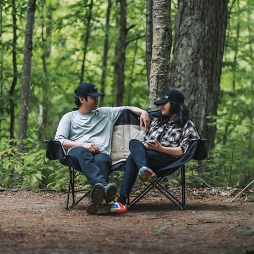 REALEAD Double Camping Chair Heavy Duty Camping Couch Support 650 lbs