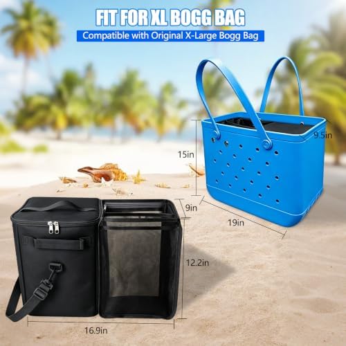 Cooler Insert for X Large Bogg Bag Leakproof Insulated with Mesh Organizer