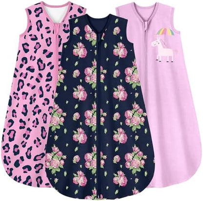 Yoofoss Baby Sleep Sack 0-6 Month 0.5TOG 100% Organic Cotton 2-Way Zipper