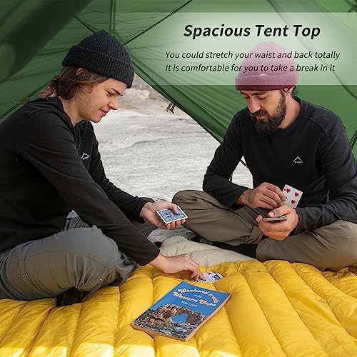 Naturehike Mongar 2 Person Backpacking Tent, 3 Season Ultralight Lightweight 2 Person Tent, Double Layer Free Standing Tents for Camping Hiking Cycling