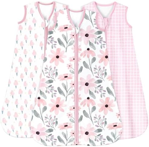 Yoofoss Baby Sleep Sack 6-12 Month 0.5TOG 100% Organic Cotton 2-Way Zipper