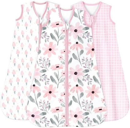 Yoofoss Baby Sleep Sack 6-12 Month 0.5TOG 100% Organic Cotton 2-Way Zipper