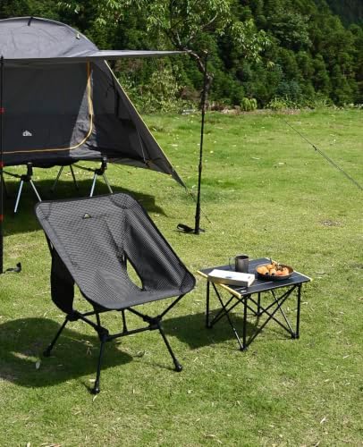 iClimb Ultralight Compact Camping Folding Table (Reinforced Silver - S)