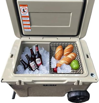 Cooler Basket for YETI Tundra Haul, Yeti Roadie 48, YETI Roadie 60,Compatible with Other lgloo Accessories Cooler Locks,Ice etc,Coolers Basket Keeps Food Dry.