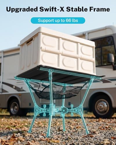 Gonex Portable Camping Table, Lightweight Foldable Camp Side Table