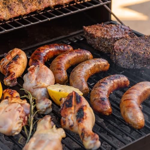 Kendane Barrel Charcoal Grill, Large Charcoal Grills with Side Shelf