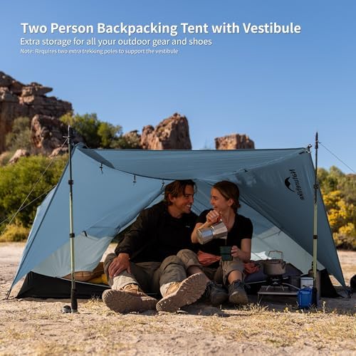 Naturehike Mongar Upgraded 1/2/3 Person Backpacking Tent,Waterproof Lightweight Camping Tent with Footprint