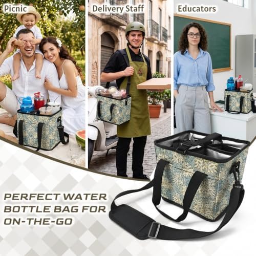 Insulated Collapsible Cooler Bag, William Morris Floral Print