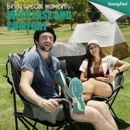 SUNNYFEEL Double Camping Chair Oversized Loveseat for Adults