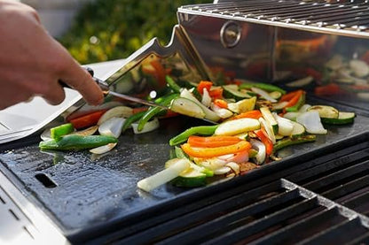 Monument Grills 4 Burner Propane Gas Grill with Broil Zone, Stainless Steel Patio Mesa 2 Barbecue Grill with Cooking Plate, Foldable Side Shelves, Fast Heating, Fast Assembly, Mesa II 410FBZ