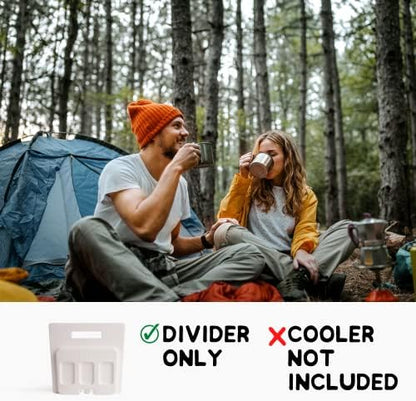 Above Sea Level Ice Pack Divider Compatible with YETI Coolers - Choose Your Size (Tundra Haul, 35/45, 65, Roadie 32, 48/60) - Freeable Cooler Insert for Tundra and Roadie Ice Chests