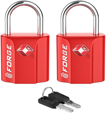 TSA Approved Luggage Locks, Ultra-Secure Dimple Key Travel Locks with Zinc Alloy Body