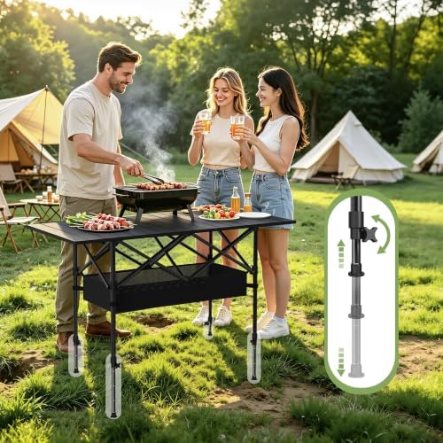 TrippleChain 4FT Folding Roll up Camping Table