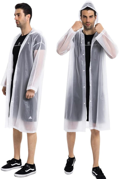 Rain Coats - Reusable EVA Rain Ponchos - Image 2