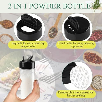 Portable Camping Spice Jars Organizer Kit with Storage Bag