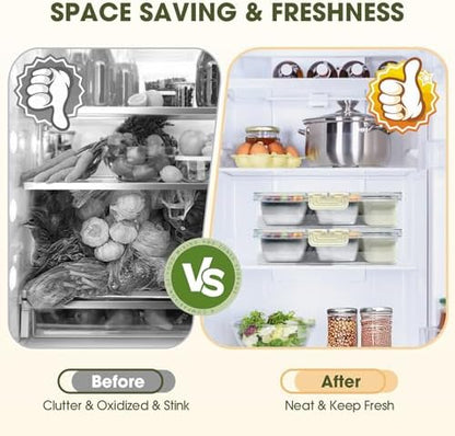 6 Compartment Snackle Box Container 3.82L with Lid & Handle, 4 PCS Stainless Steel Snacklebox and 2 PCS Plastic Box, Detachable & Dishwasher Safe, Divided Box Storage for Snack Fruit Nut
