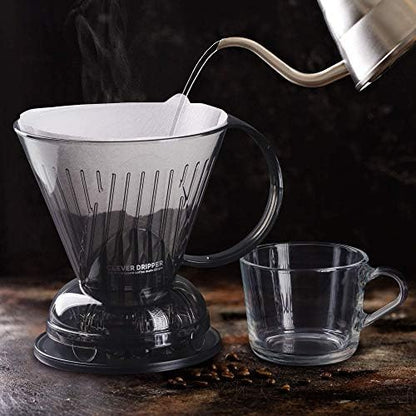 Clever Coffee Dripper | Large 18 oz | Cloud | BPA-Free | 100 Filters