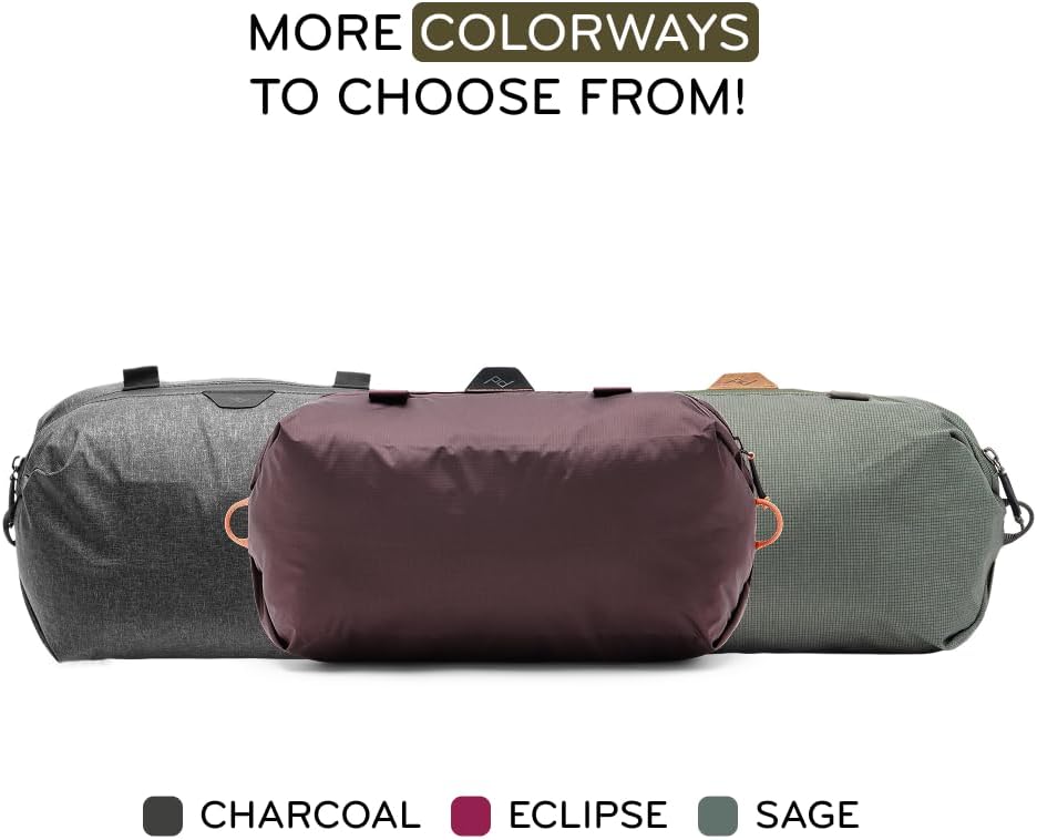 Peak Design Shoe Pouch, Eclipse, Ultralight Travel Organizer Bag for Shoes or Other Items, Weatherproof Shell, Packs into Itself, Fits 1–2 Pairs of Shoes, Works with Peak Design Travel Bags