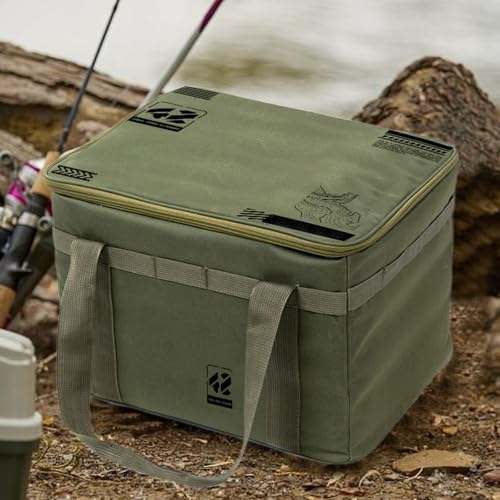 30/42L Camping Storage Bag Insulated Gear Organizer Foldable Storage Box