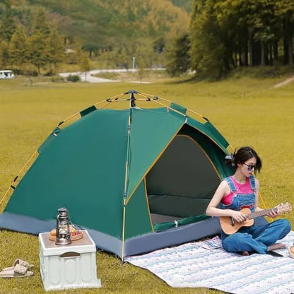 Camping Tent Pop Up,Backpacking Tents, Automatic Family Camping Tent, Instant Tents for Camping,Easy Set Up Tent,Portable Dome Tent for Camping Hiking & Traveling (Color : /Green, Size : 4-5 Persons