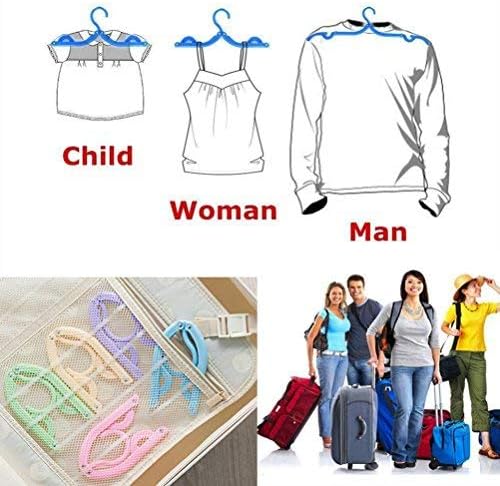 10 Pcs Travel Hangers Cruise Ship Essentials Accessories Portable Folding Clothes Hanger Foldable Drying Rack
