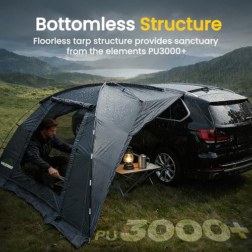 WildFinder SUV Tent, Car Tents for Camping, SUV Tailgate Tent for Family