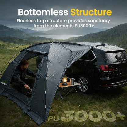 WildFinder SUV Tent, Car Tents for Camping, SUV Tailgate Tent for Family