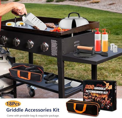 Joyfair 18Pcs Griddle Accessories Kit for Blackstone, (ABS Handles)
