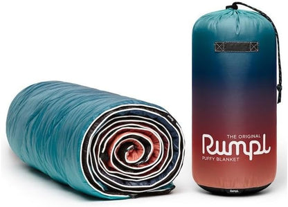 Rumpl Original Puffy Blanket - Warm, Water-Resistant Camping Blanket with 100% Recycled Synthetic Insulation, 52"x75", Original Puffy V1, Arizona Fade