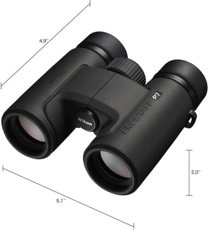 Nikon PROSTAFF P7 10x30 Binoculars Bundled with Harness Strap + Deluxe Cleaning Kit + Smartphone to Binocular Adapter + Microfiber Cleaning Cloth (5 Items)