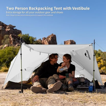 Naturehike Mongar Upgraded 1/2/3 Person Backpacking Tent,Waterproof Lightweight Camping Tent with Footprint