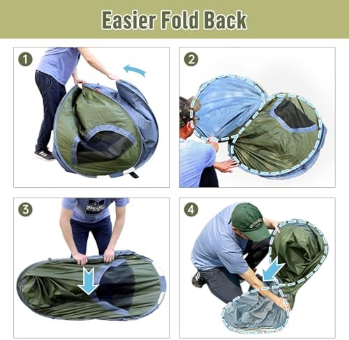 Night Cat Pop-up Camping Tent: 1 Person Tent Waterproof Instant Easy Setup Outdoor Tent