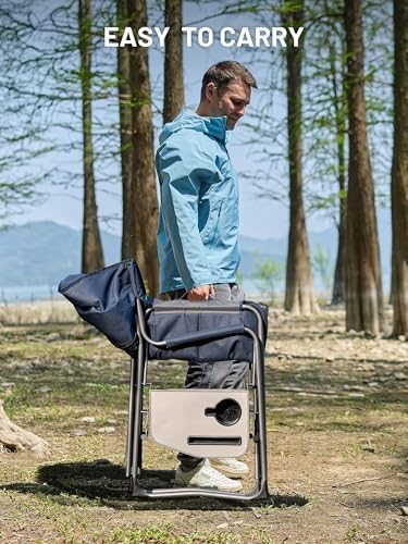 TIMBER RIDGE 600lbs ouble Camping Chair Portable Loveseat Director Chairs