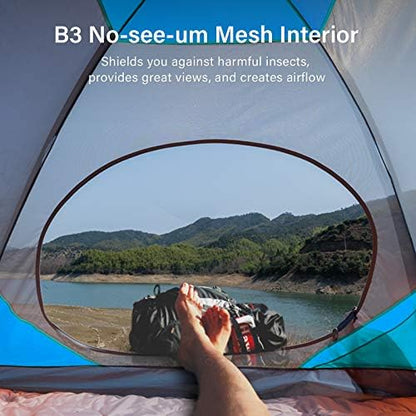 BISINNA 2/4 Person Camping Tent Lightweight Waterproof Backpacking Tent