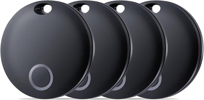 Air Tracker Tag, Bluetooth Tracker-4 Pack Works with Apple Find My (iOS Only), Smart Tags for Luggage, Keys, Backpack, IP67 Waterproof