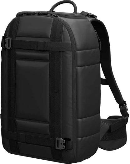 Db Journey Ramverk Backpack - Durable Travel Backpack with Laptop Compartment & Pockets for Work, Luggage with Roller Bag Hook Up System, 26L - Black Out