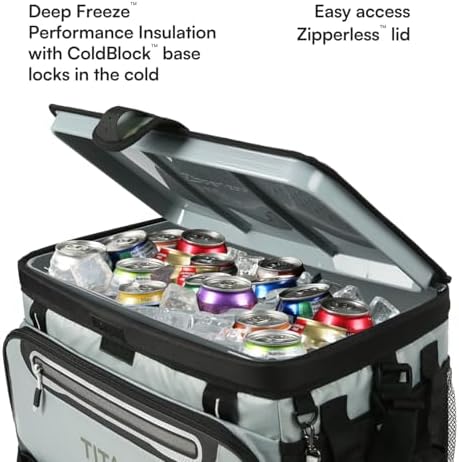 Titan Zipperless HardBody Cooler, Keeps Ice 2 Days
