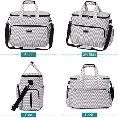BAGLHER Dog Travel Bag, Pet Travel Bag (ALL Pet Travel Supplies), With 2 Pet Food Containers and 2 Collapsible Silicone Bowls; Essential Kits for Pet Travel BLW